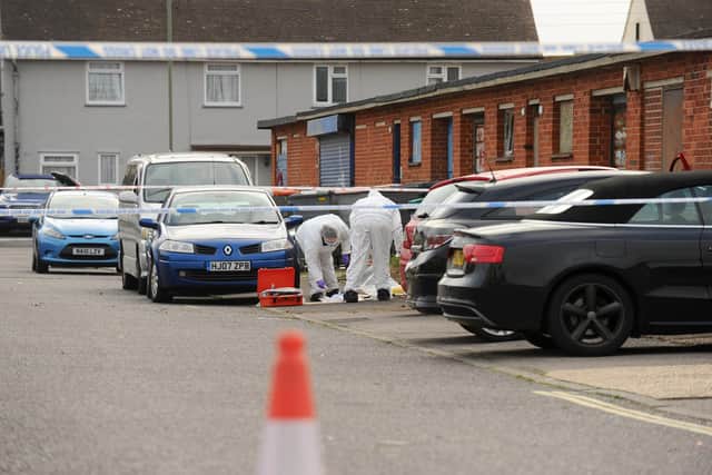 Police have launched a murder investigation following the death of a 22 year-old man in the early hours of Friday, November 24, where officers were called to Keyes Road, Bridgemary, Gosport.
Picture: Sarah Standing (241123-3239)