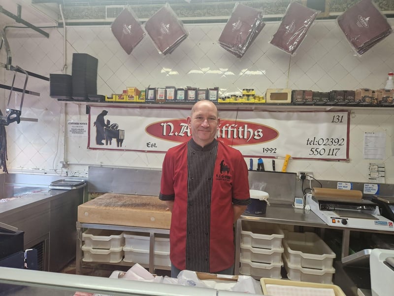 Neil Griffiths, owner of N A Griffiths Butchers at 131 High Street, Lee-on-the-Solent. The shop dates back to the early 1900s and is thought to be one of the oldest in Lee-On-The-Solent.
