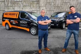Pictured left to right  Tony Steel, operations director of Band of Builders and Gavin Crane, CEO