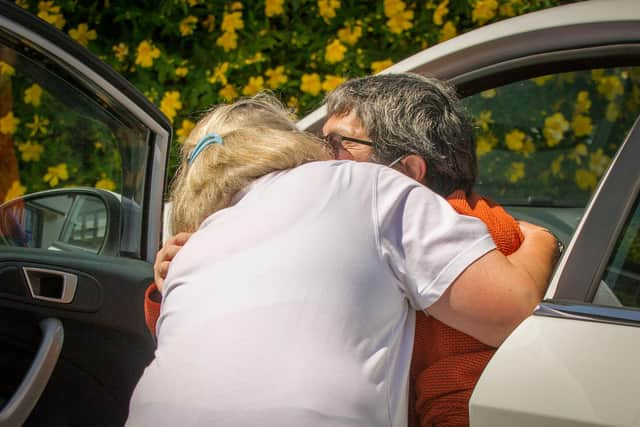 Susan welcomes Basil home 
Picture: Habibur Rahman