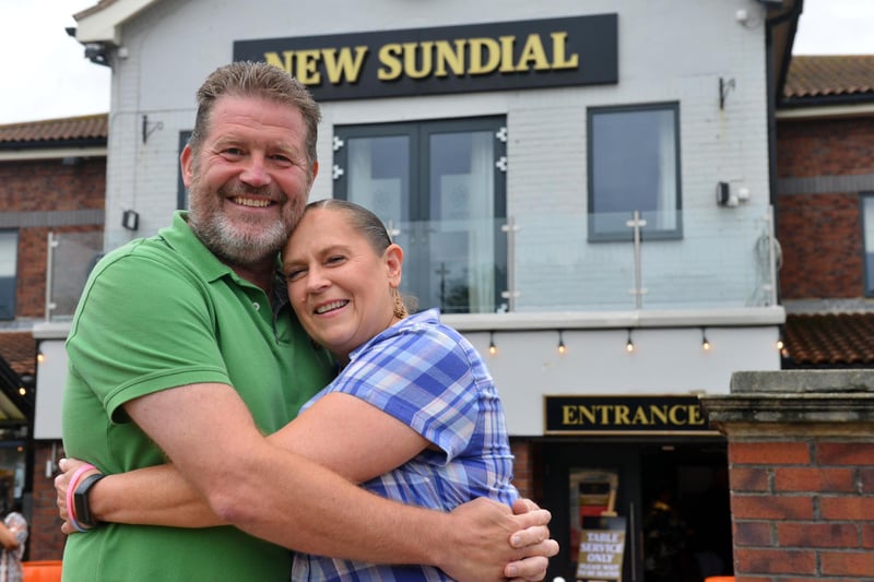 Keith and Jennifer Smith celebrating 28th wedding anniversary at the New Sundial, where they celebrate every year.