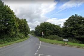 Two cars collided on the sharp bend of Titchfield Lane, near the junction to River Lane, in Fareham yesterday. Picture: Google Street Maps