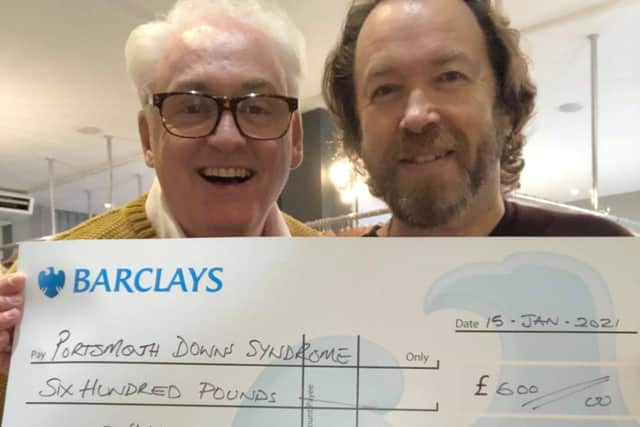 Bustle and Bertie Fundraising £600 for local charity
Pictured: Andrew and Robert Pearce from Bustle and Bertie
Picture: 3rd party