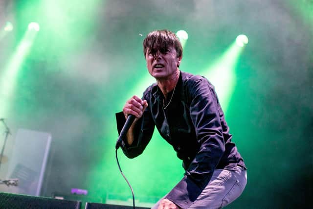 Suede frontman Brett Anderson gave it his all. Picture Habibur Rahman