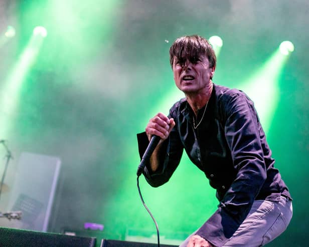 Suede frontman Brett Anderson gave it his all. Picture Habibur Rahman