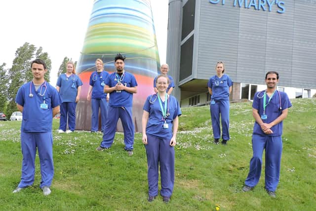 The nine student medics from Portsmouth who are volunteering to help treat people infected with Covid-19 on the Isle of Wight