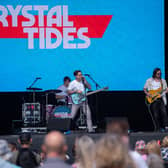 Crystal Tides, the winners of the first Road to Victorious competition, perform at the festival as part of their prize package, in August 2023. Picture by Russ Leggatt