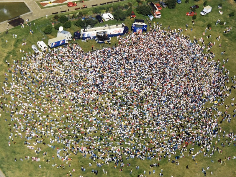 The Radio 1 Roadshow in Southsea, in 1993.