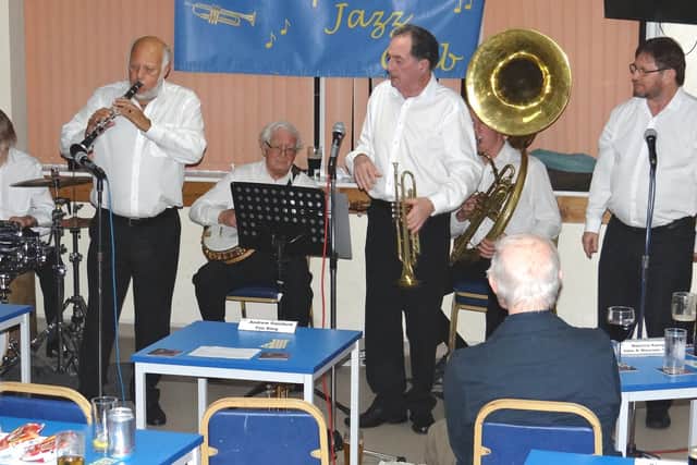 Roger Marks' Cornish Armada performing for guests at Gosport Jazz Club's annual celebration of the life of Nat Gonella. Pictures: Malcolm Swire