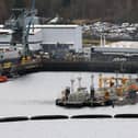 The naval base at Faslane on the Clyde hosts the UK's nuclear submarines which are armed with Trident missiles (Picture: Jeff J Mitchell/Getty Images)