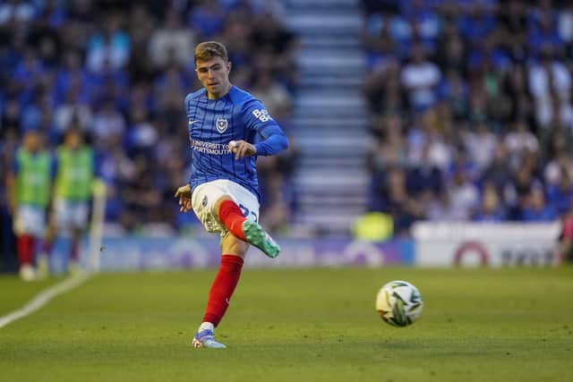 Zak Swanson has held down the right-back spot in the Pompey team as of late. (Picture: Jason Brown/ProSportsImages)