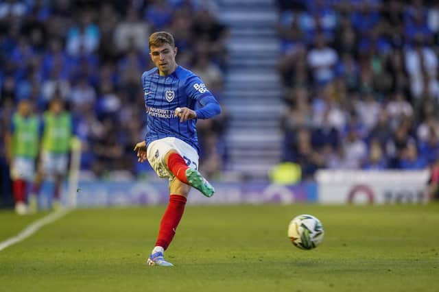 Zak Swanson has held down the right-back spot in the Pompey team as of late. (Picture: Jason Brown/ProSportsImages)