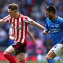 Denver Hume has made eight appearances for Sunderland this term ahead of a proposed move to Pompey   Picture: Jordan Mansfield/Getty Images