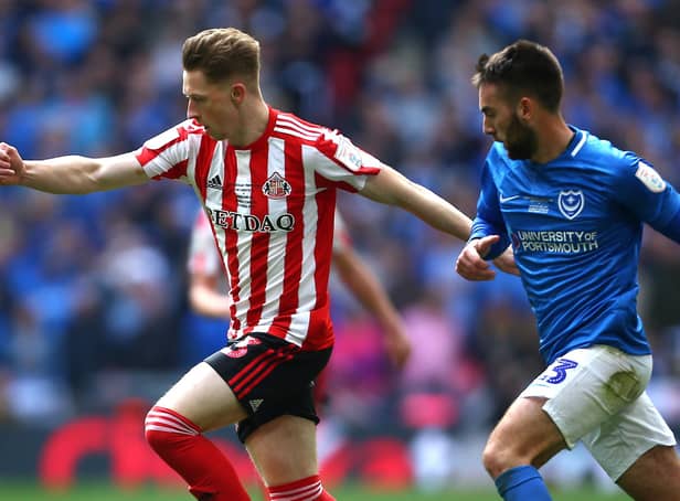 Denver Hume has made eight appearances for Sunderland this term ahead of a proposed move to Pompey   Picture: Jordan Mansfield/Getty Images
