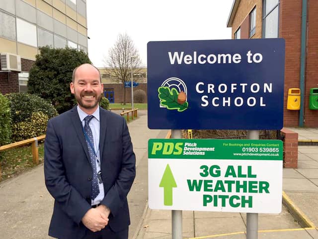 Crofton School headteacher, Simon Harrison. Picture: Loughlan Campbell
