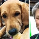 Guide Dogs trainee pup Ralph and Richard Lawrence of Ovenu Fareham.