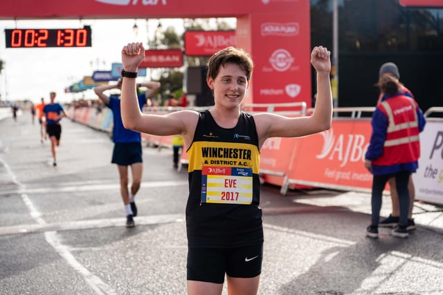 Eve Bailey finished first with a run time of 18 minutes and 35 seconds.