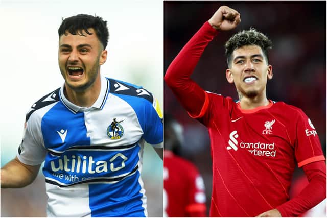 Pompey target Aaron Collins has drawn comparisons to Liverpool's Roberto Firmino.