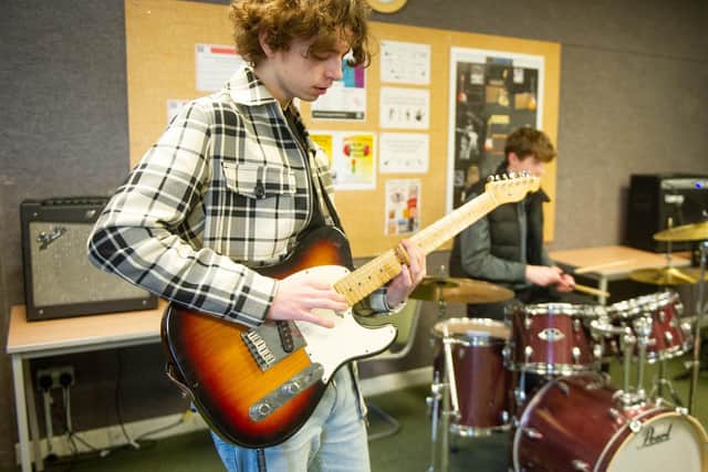 HSDC music students rehearsing for their Ukraine fundraising gig
Picture: Habibur Rahman