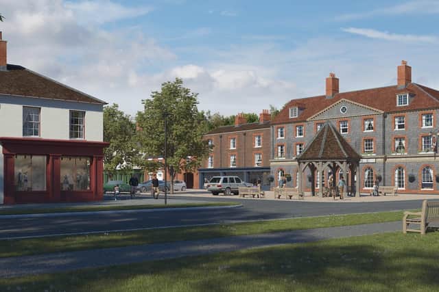 A CGI illustration of the proposed Welborne garden village