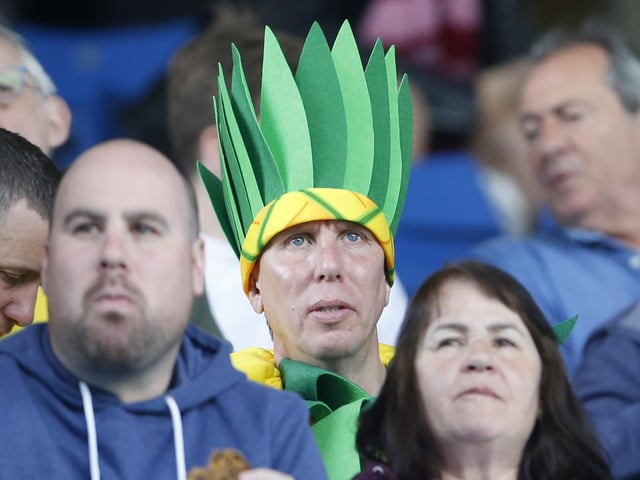 This Pompey fan decided to dress up in fancy dress.