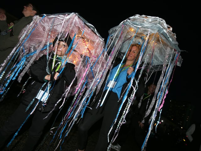 Starlit Walk in aid of Rowans Hospice, Portsmouth Historic Dockyard, HM Naval Base PortsmouthPicture: Chris Moorhouse (jpns 261023-29)