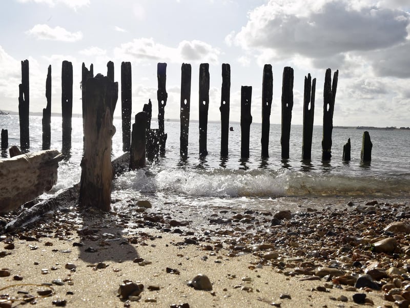 Southsea seafront pictured in October 2024 before the coastal scheme work started. Old wooden structures have been removed.
Picture: Sarah Standing (101024-3184)