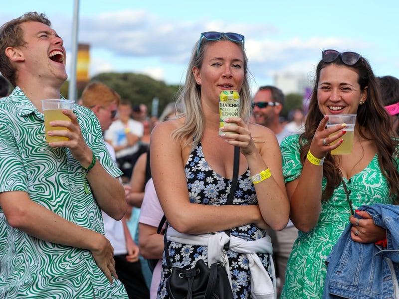 Enjoying the comedy stage
Picture: Chris Moorhouse (jpns 270823-086)