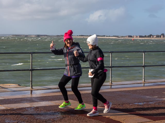 Sundays' Race For Life was cancelled - but a few runners decided to go ahead anyway. Picture: Mike Cooter (311021)