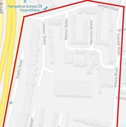 The dispersal order in and around Nessus Street