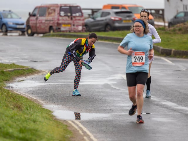 Langstone Harbour Half Marathon. Picture: Mike Cooter (170224)