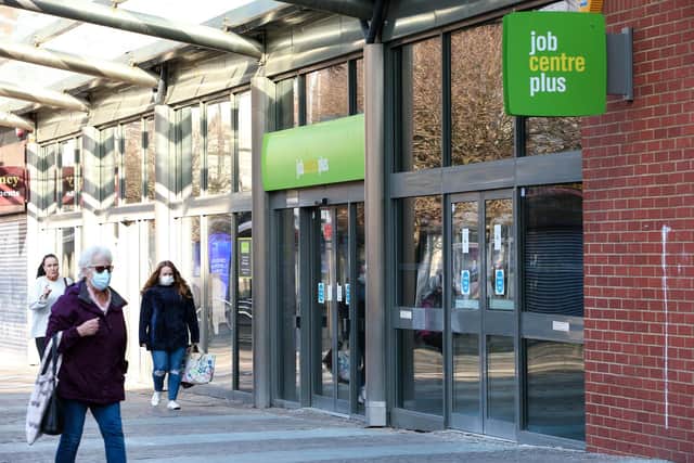 JobCentre, Arundel Street, Portsmouth             Picture: Chris Moorhouse      (270221-11)