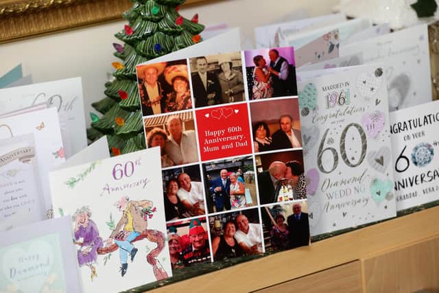 Harry and Vera's anniversary well wishes from friends and family.

Picture: Sam Stephenson