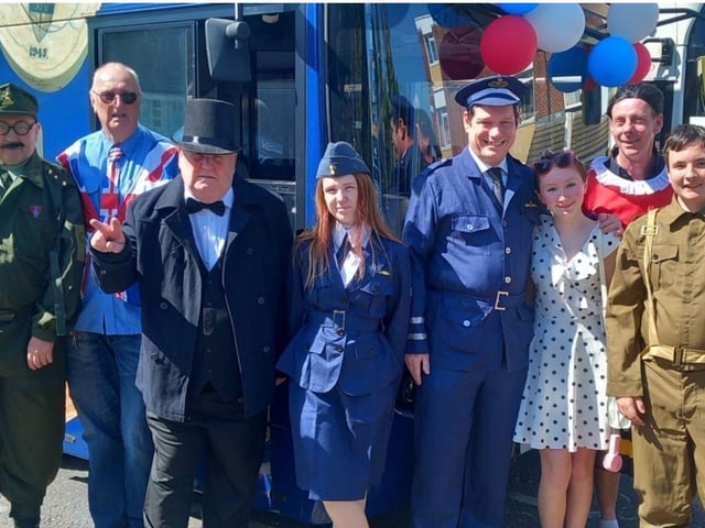 VE Day Celebration at Havant Bus Station