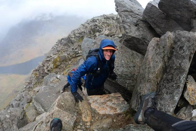 Simon completing a recce of part of the Dragon's Back route.