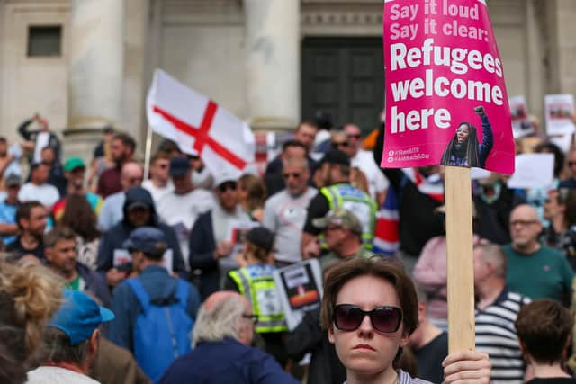 The scene at Guildhall Square, Portsmouth. Picture: Chris Moorhouse (030824-19)