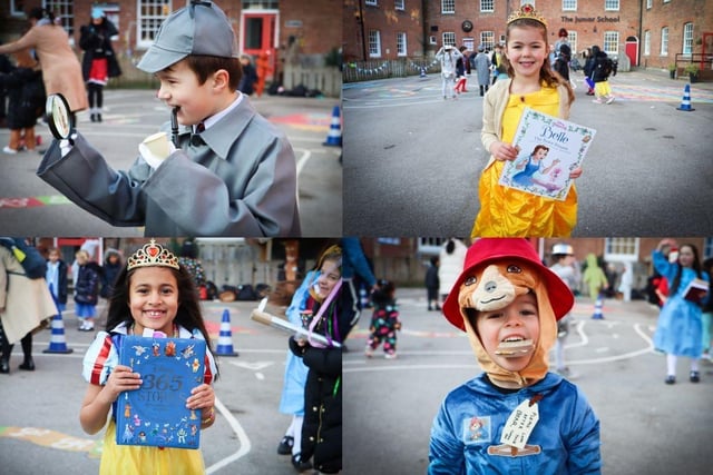 The Portsmouth Grammar School have taken part in World Book Day.
Pictured: (Top left) Harvey, (Bottom left) Aarya, (Top right) Belle and (Bottom right) Harry.