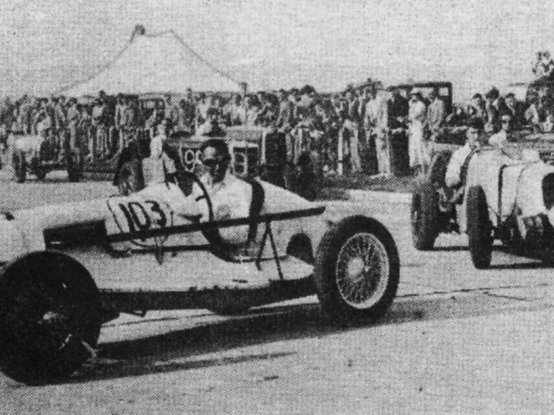 Speed trials on Eastern Road, Portsmouth, 1936