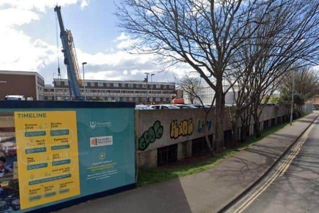 The Melbourne Place car park in Somers Town, Portsmouth, which is to be demolished