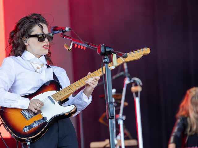 Anna Calvi performing on the Common Stage. Photos by Alex Shute