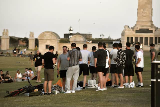 Large groups gathered on Southsea Common on Tuesday, May 26. Picture: Ashley Cronk/@Holistic.Trash