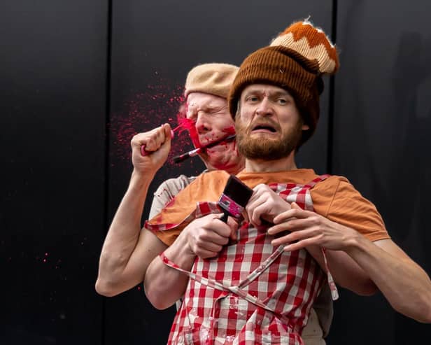 SPLAT! takes place inside a vibrant artist’s studio where two aspiring painters - one neat, precise, and serious, the other chaotic, messy, and full of mischief - must learn to work together.