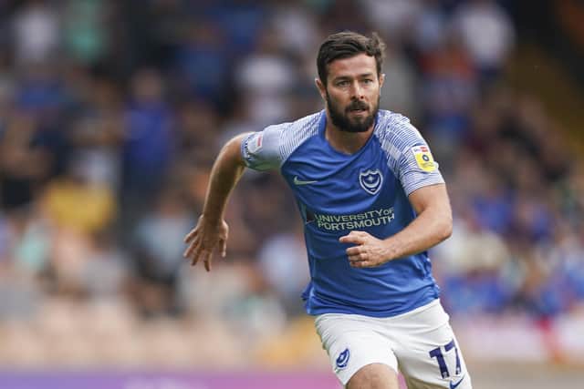 Injured Pompey defender Joe Rafferty is on the comeback trail.