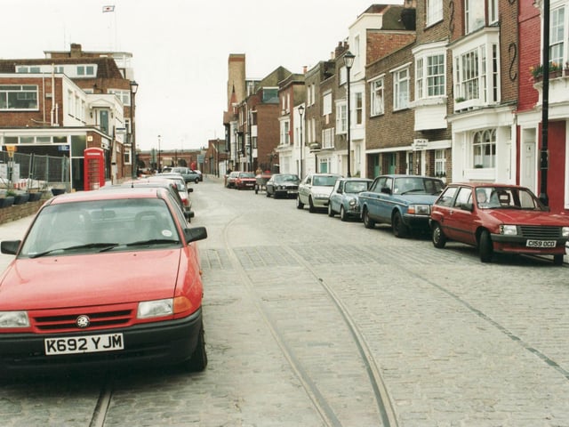 Broad Street in Old Portsmouth in March 1999