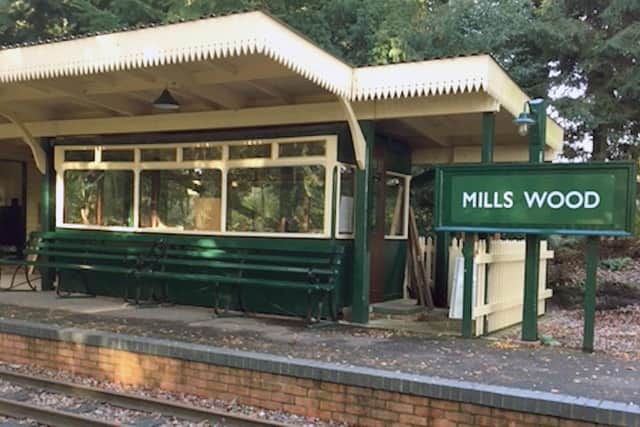 Former car No.5 restored as a waiting room.  Picture: Bernie Knibbs