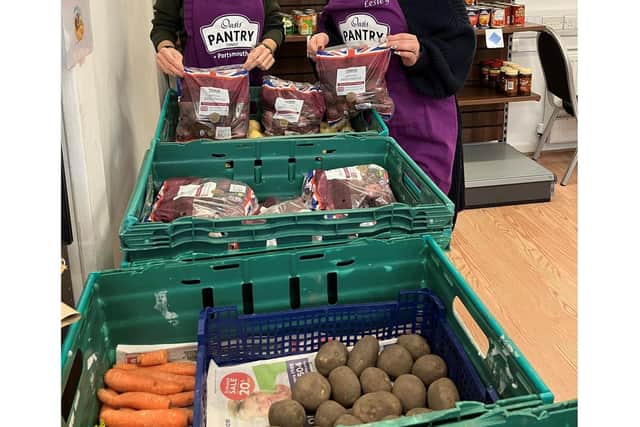 The Tesco grant also paid for essential non-food items such as sanitary products and nappies.