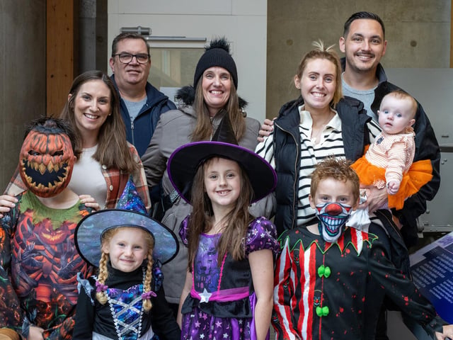 Fort Nelson is holding its spooky half term this week, with games, story telling, face painting and other entertainment for the whole family.Pictured - The Smith & Oakley Families Photos by Alex Shute