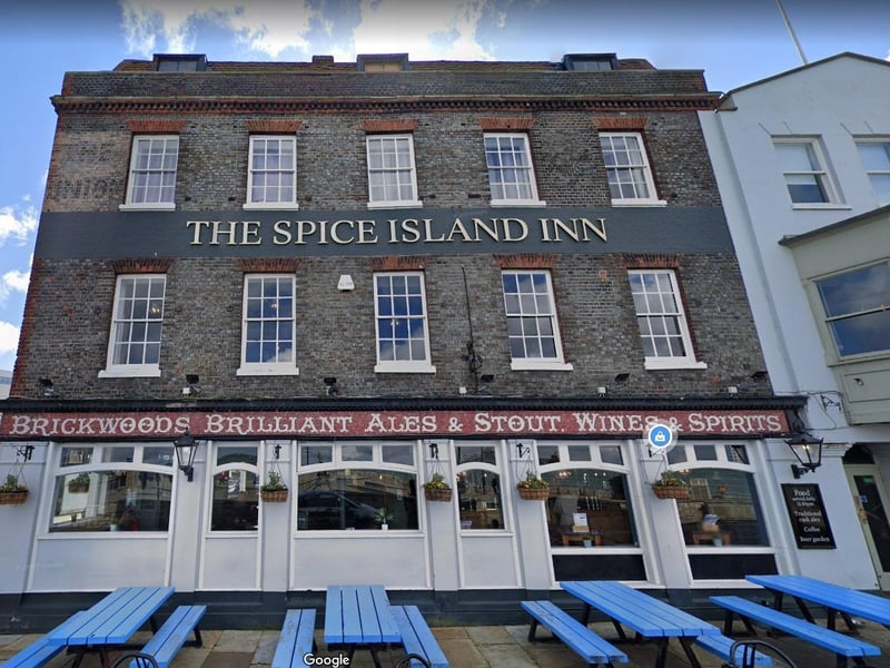 Spice Island, 1 Bath Square, Portsmouth, PO1 2JL - rated 4.3 out of 5 according to Google reviews