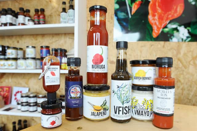 Chilli Mash Company in Limberline Road, Portsmouth. produces chilli sauces and other condiments.