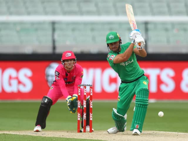 Marcus Stoinis holds the record for the highest-ever innings in the Australian Big Bash League. Photo by Mike Owen/Getty Images.